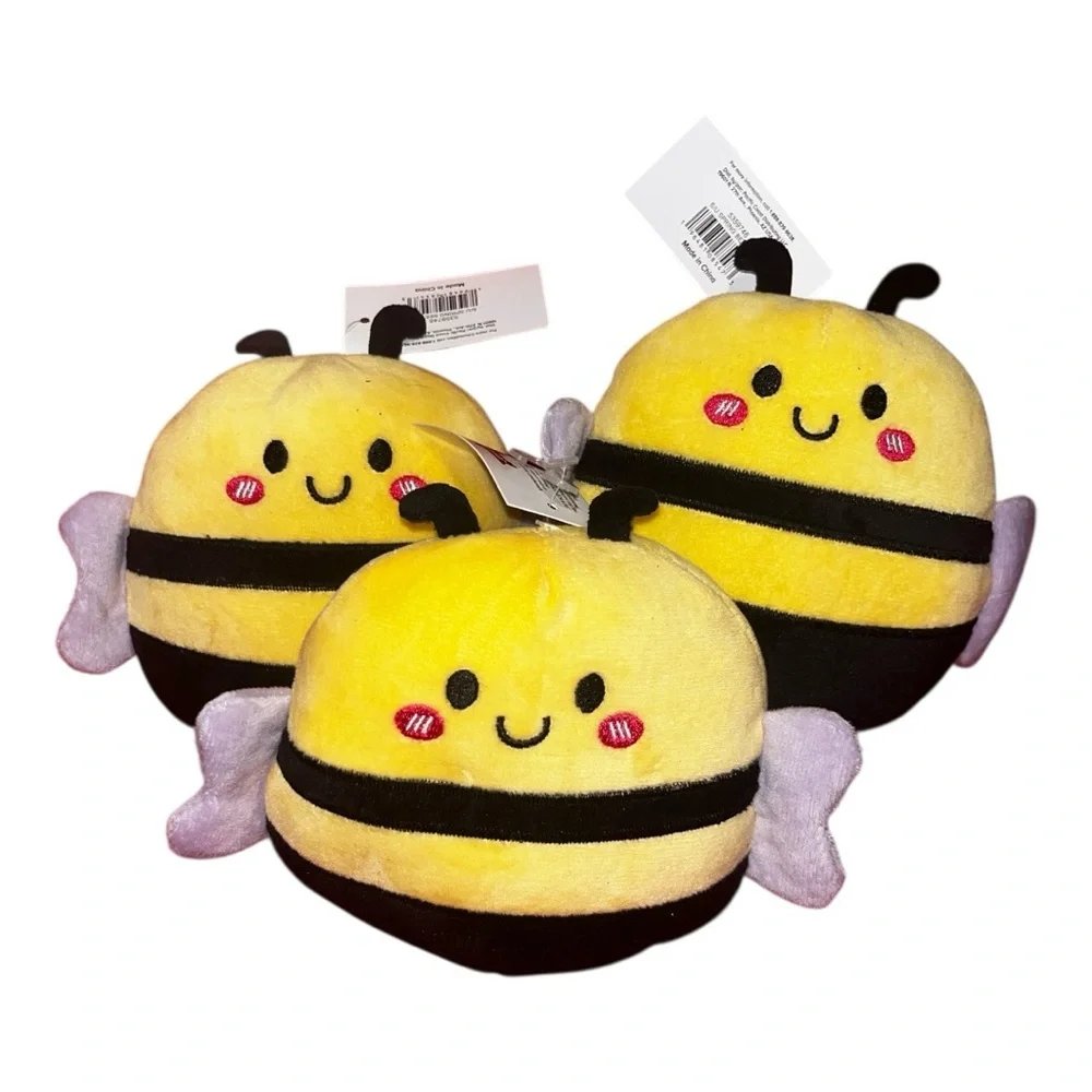 Yellow and Black Bee Plush Toy